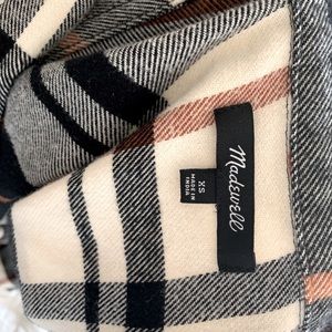 Madewell plaid flannel shirt
